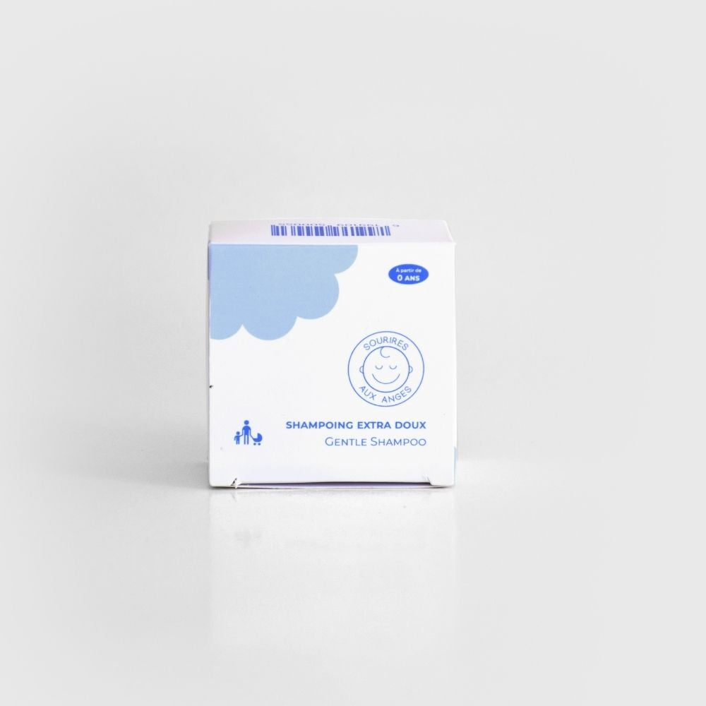 Shampoing solide pour bébé et enfants, argile rose et cire d'abeille