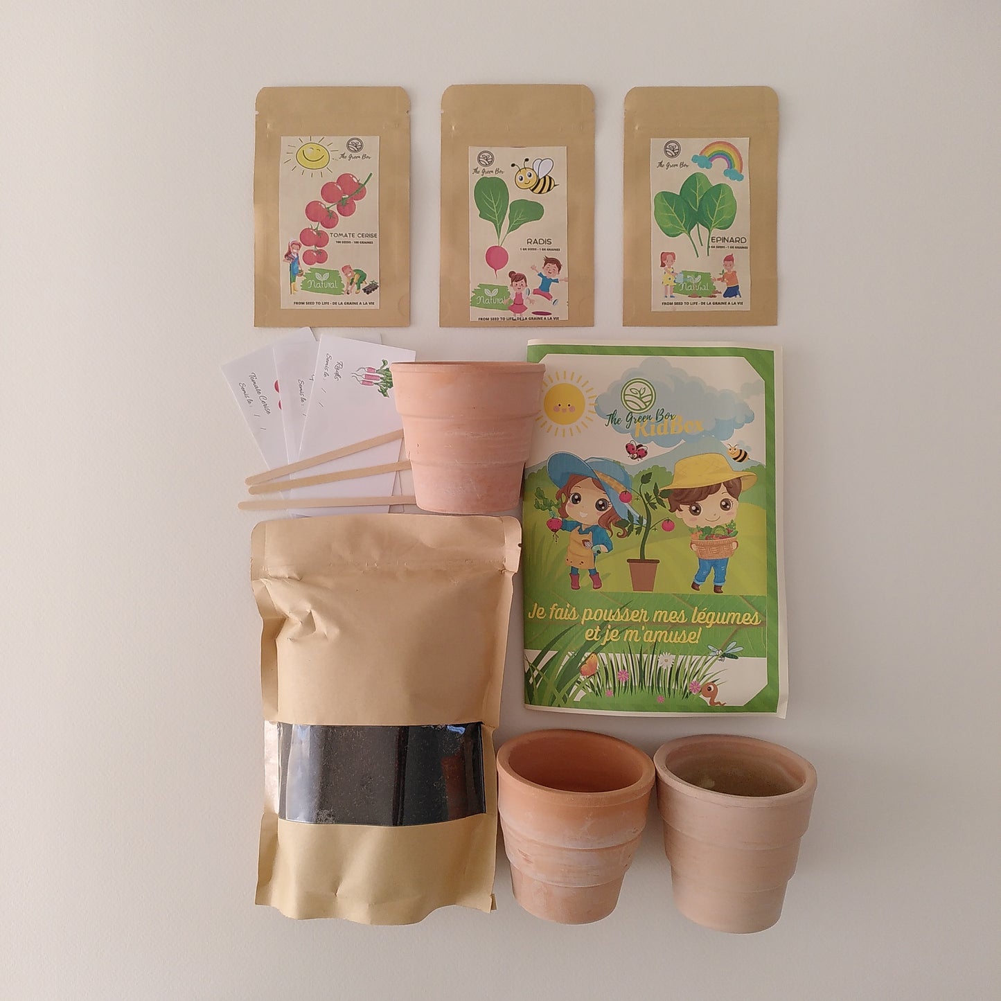 Kit de plantation pour enfants Kidbox : the Green Box