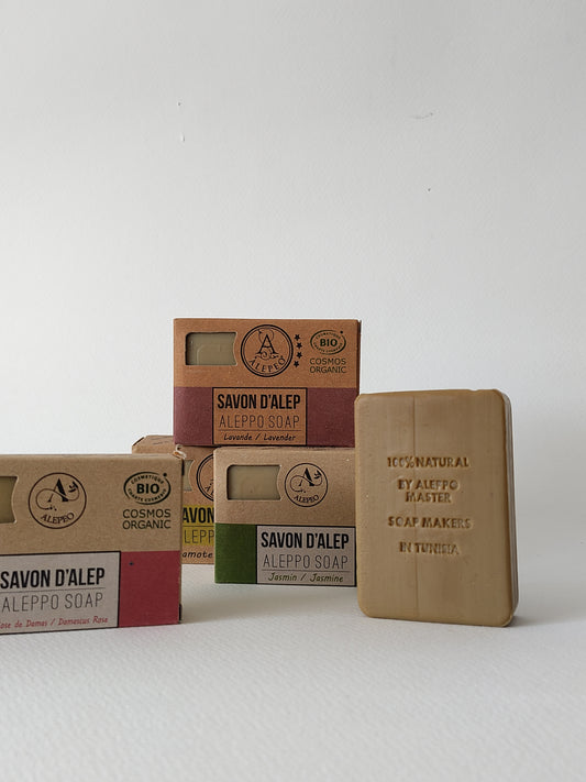 Savon d’Alep parfums au choix  – 100 g