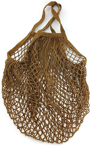 Sac Filet en Coton Blanc – Porté Épaule