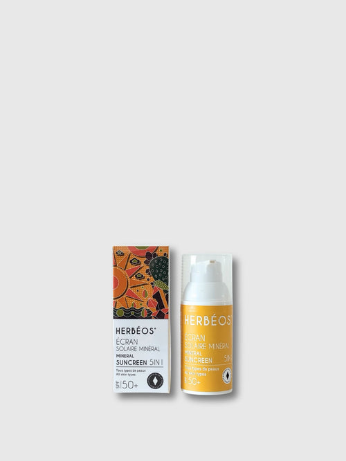 Écran Solaire Minéral 5 en 1  SPF 50+ 40 ml- HERBÉOS