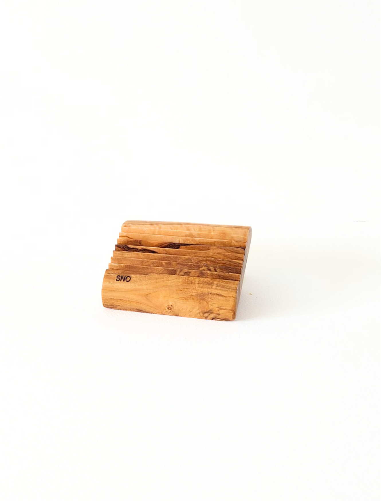 Support à Savon Solide en Bois d’Olivier - SNO