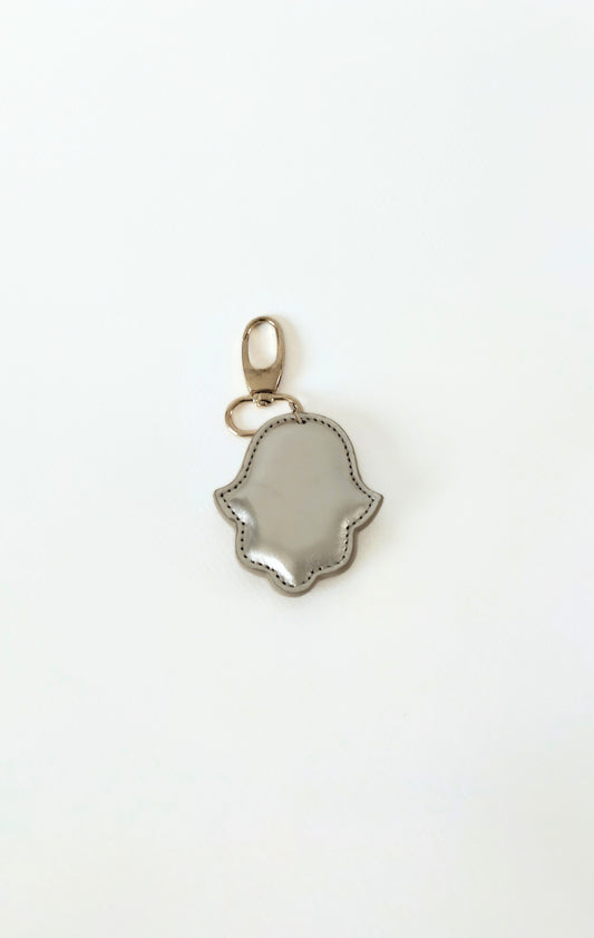 Porte-Clés Hamsa en Cuir Véritable