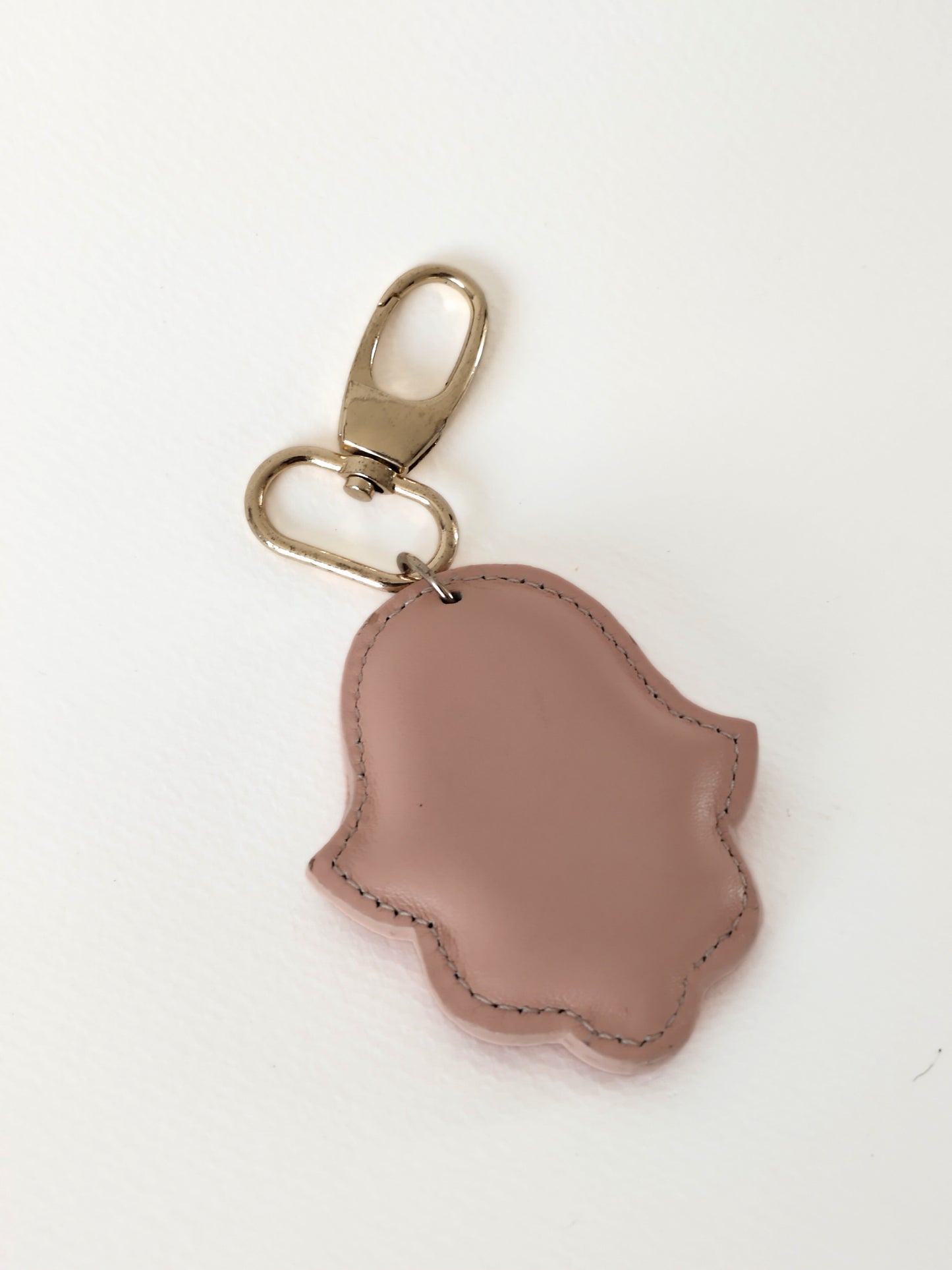Porte-Clés Hamsa en Cuir Véritable