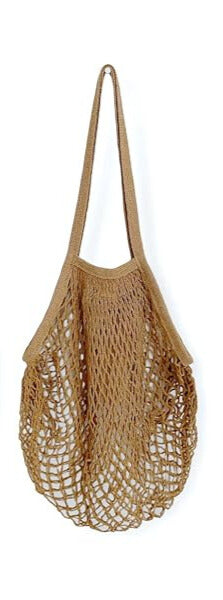 Sac Filet en Coton Blanc – Porté Épaule