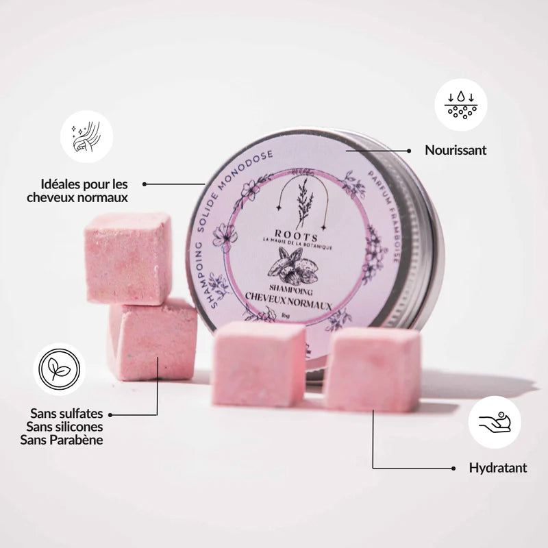 Shampoing Solide Framboise — Cheveux normaux