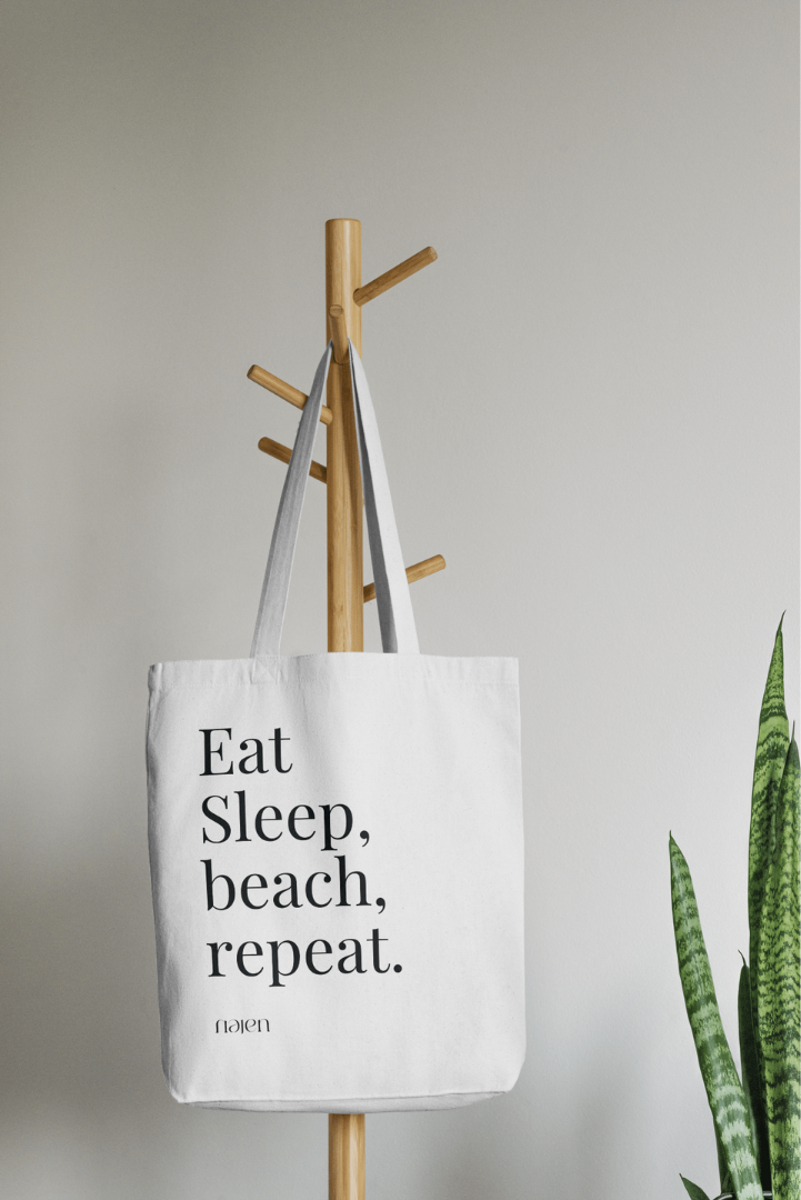 Tote Bag Eat Sleep Beach Repeat