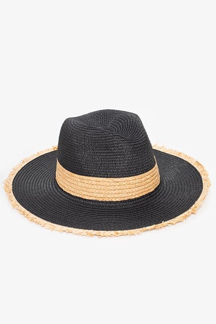 Chapeau en Paille – Noir