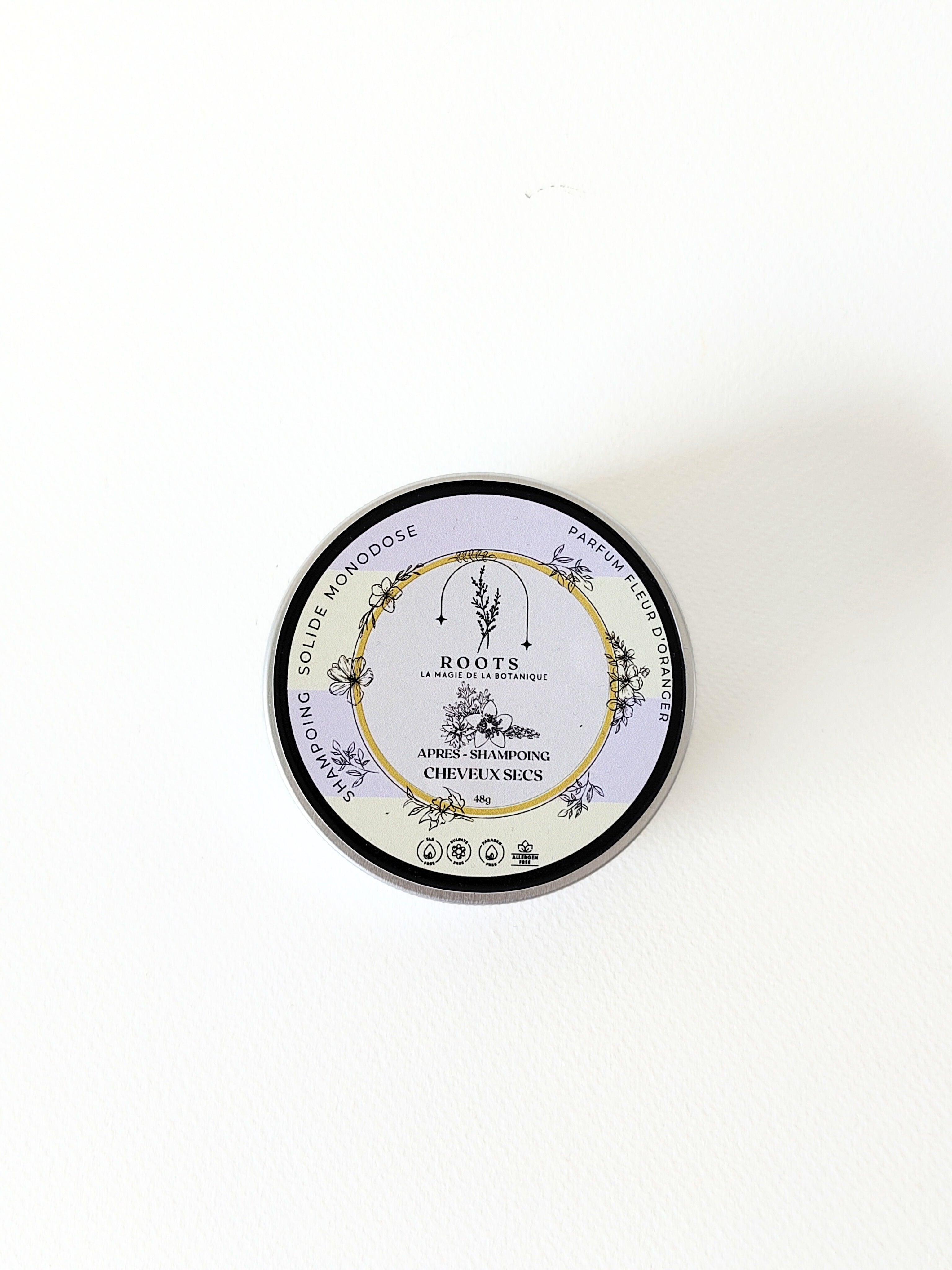 Après Shampoing Solide Fleur d’Oranger —  Cheveux secs