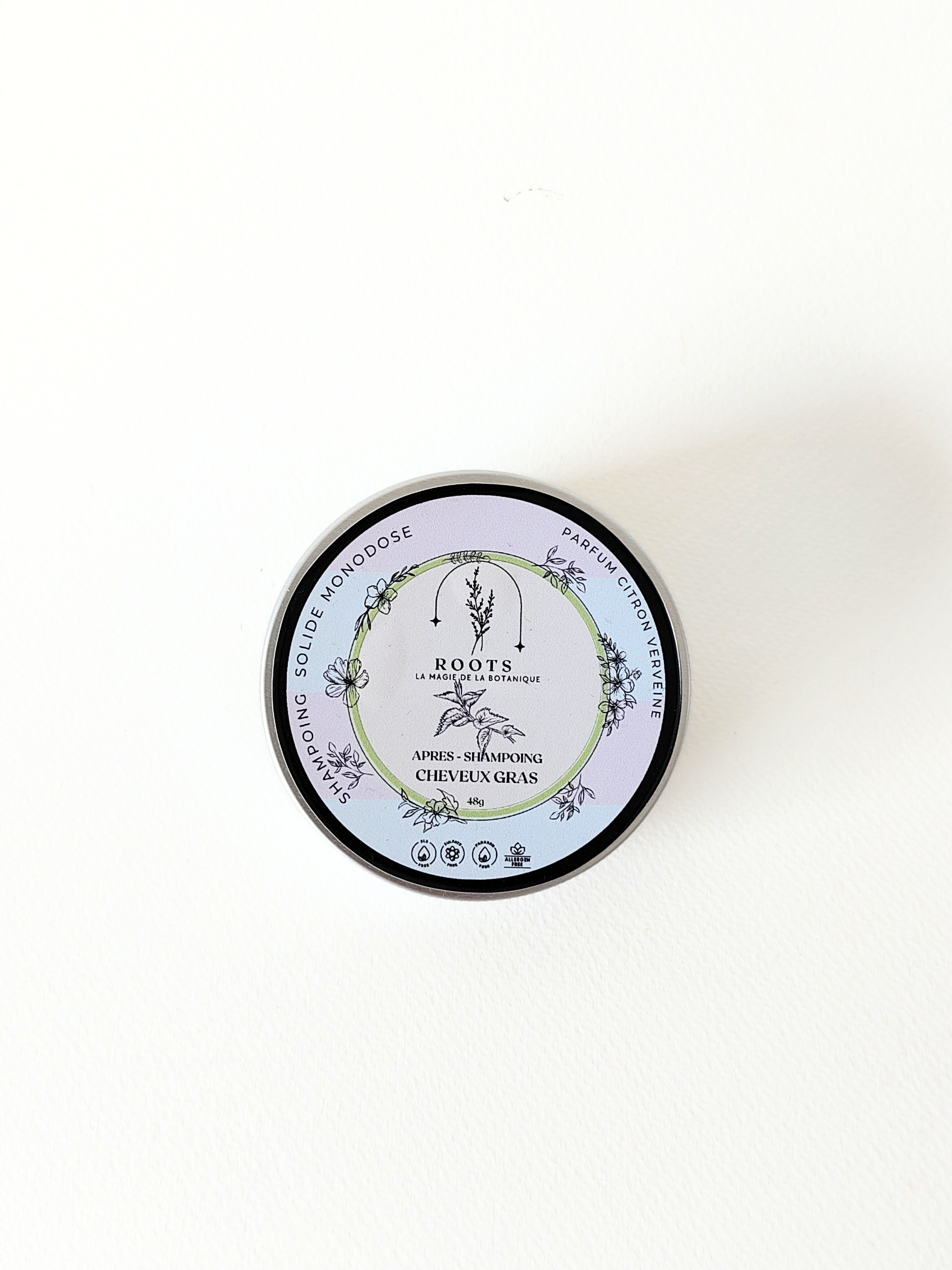 Après-Shampoing Solide Roots Citron& Verveine - Cheveux gras