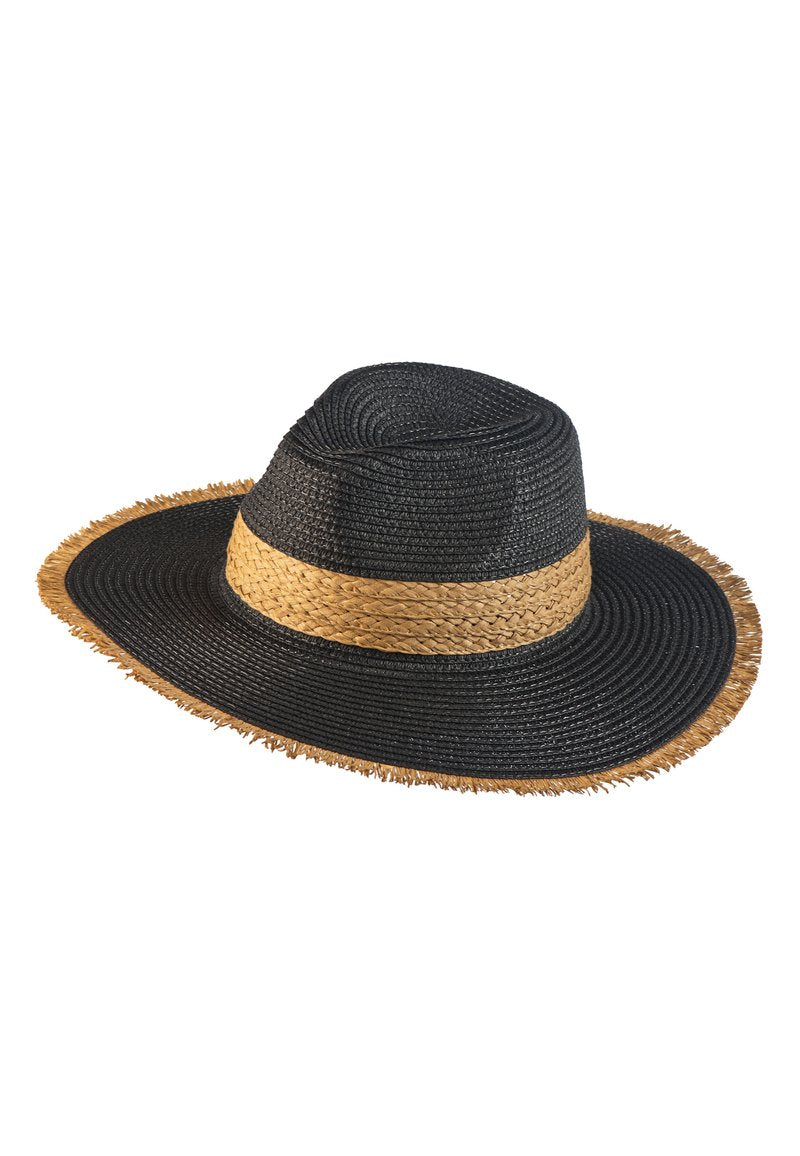 Chapeau en Paille – Noir