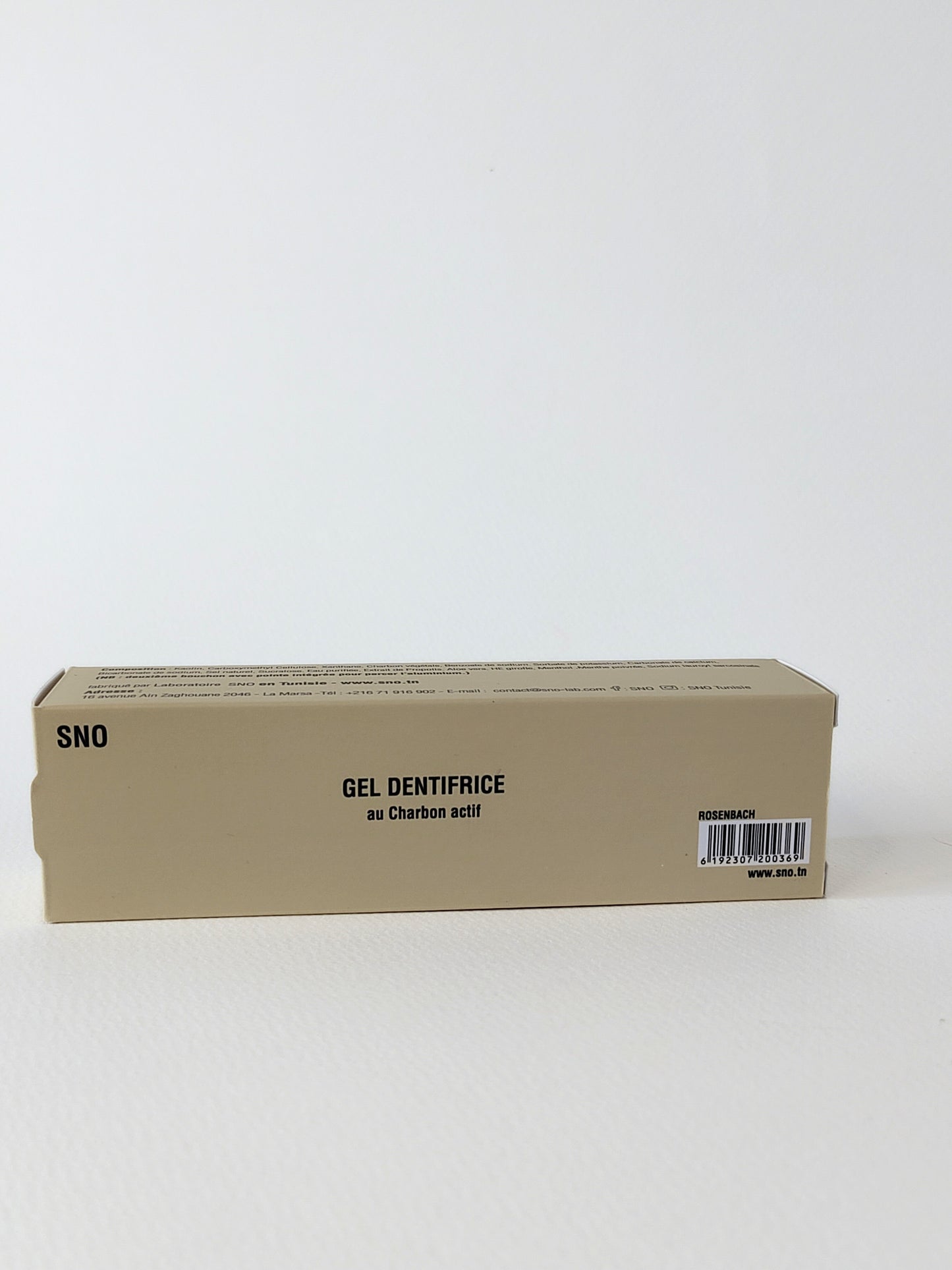Gel Dentifrice au Charbon Actif – SNO – 70 ml