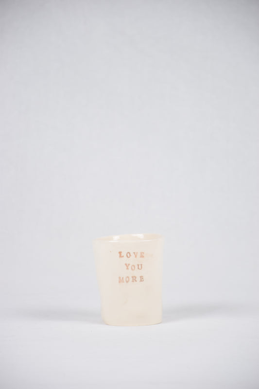 Tasse céramique Love you More Beige