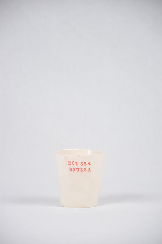 Tasse céramique Boussa boussa rouge