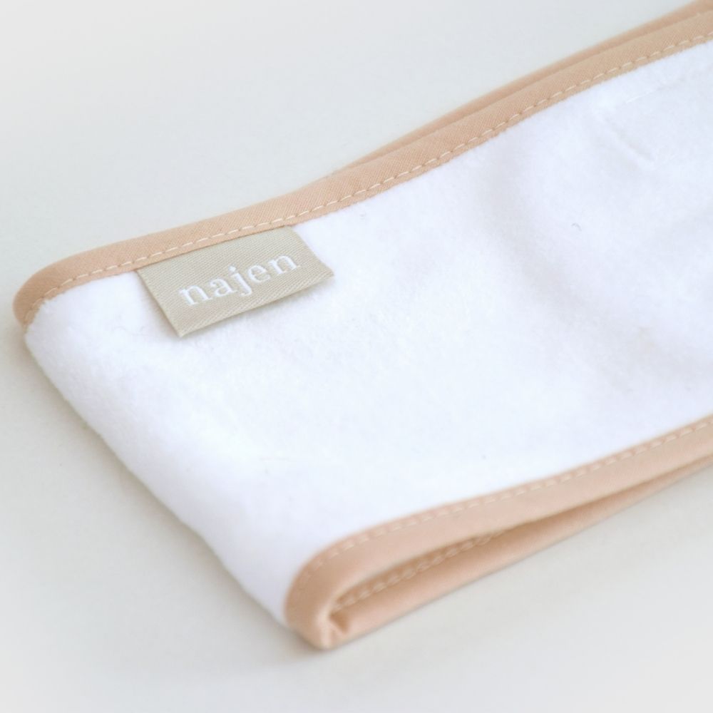 Bandeau de soin visage en coton doux