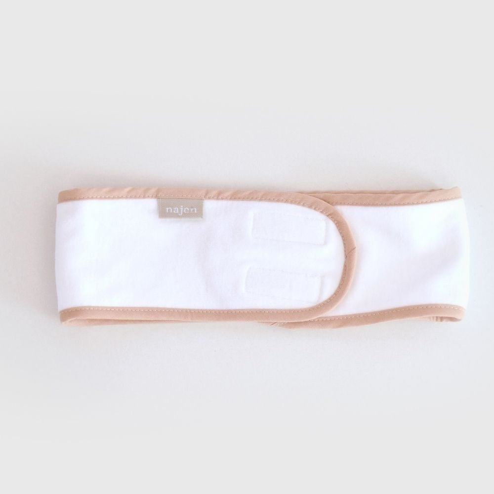 Bandeau de soin visage en coton doux