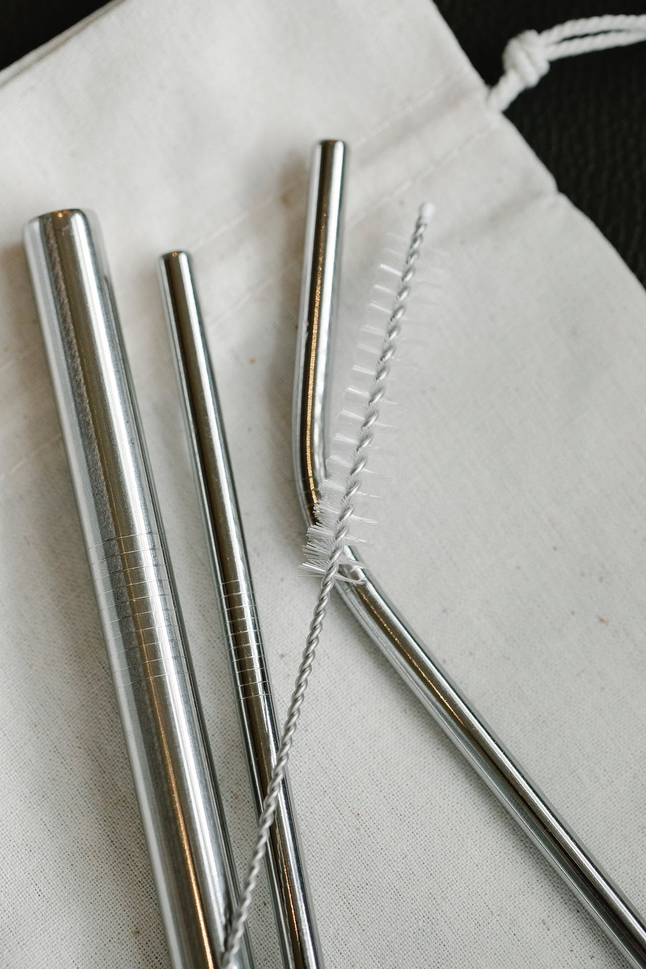 Kit de 3 pailles en acier coloris au choix