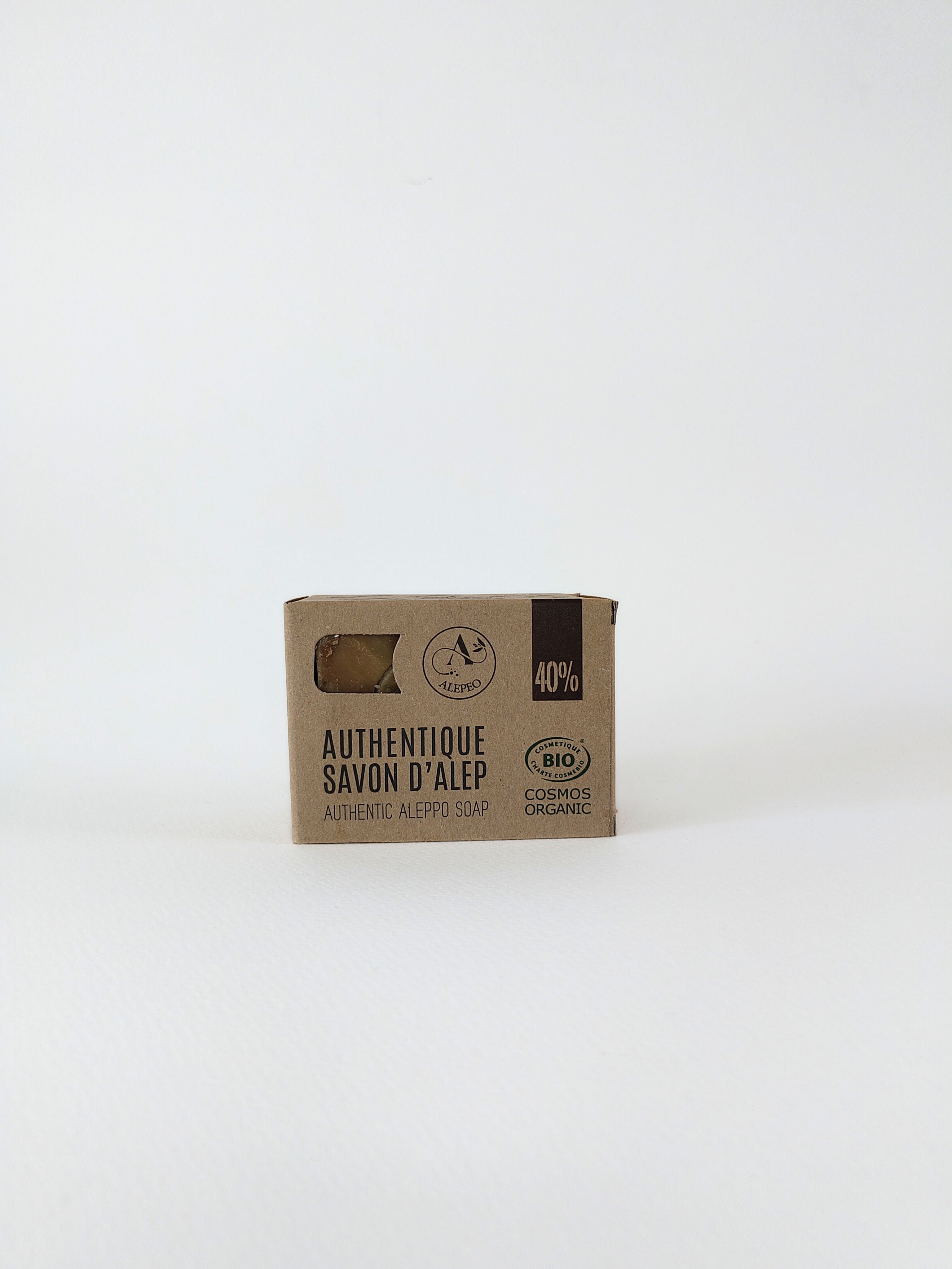 Savon d’Alep Authentique – 40 % Huile de Baie de Laurier – 200 g