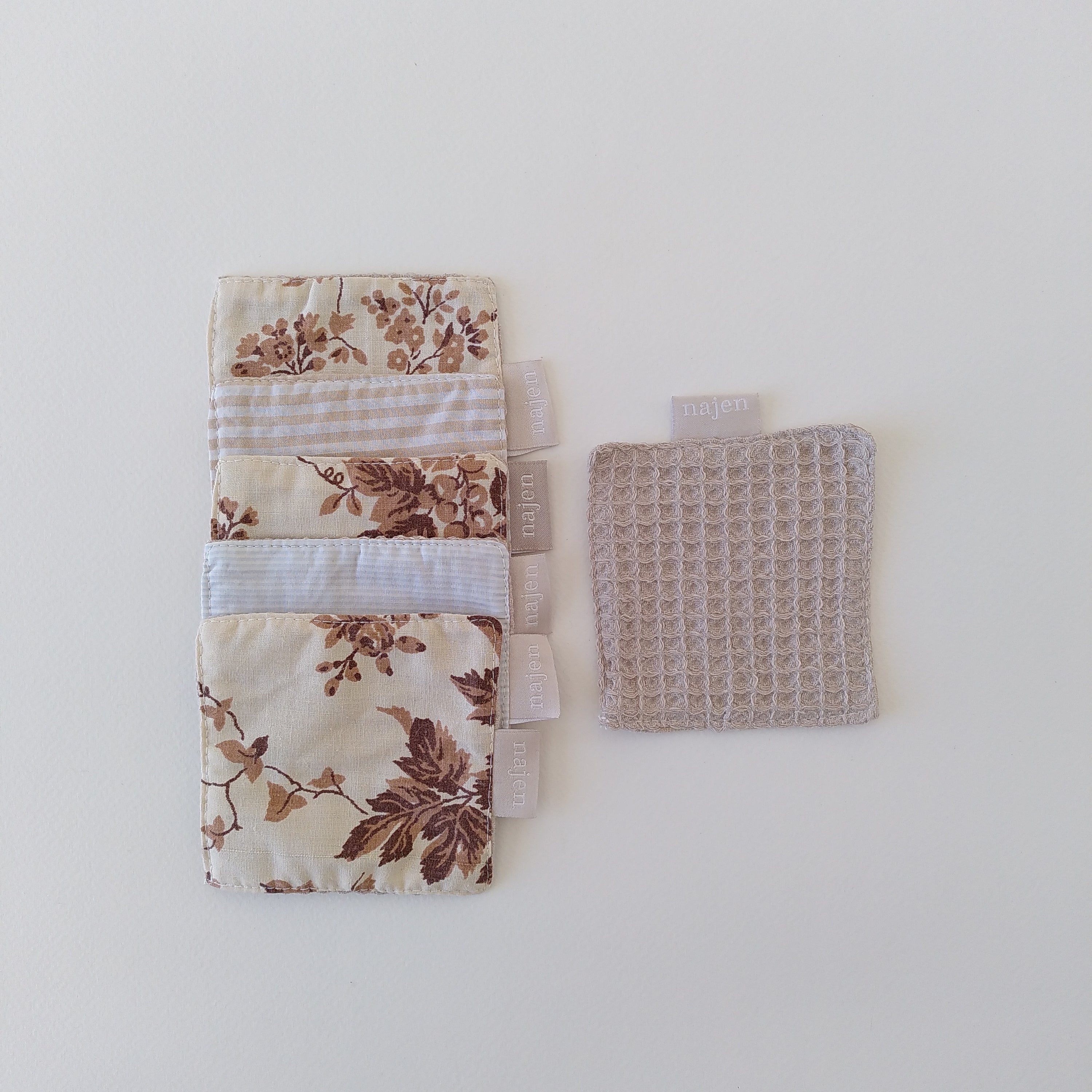 Lot de 6 carrés démaquillants